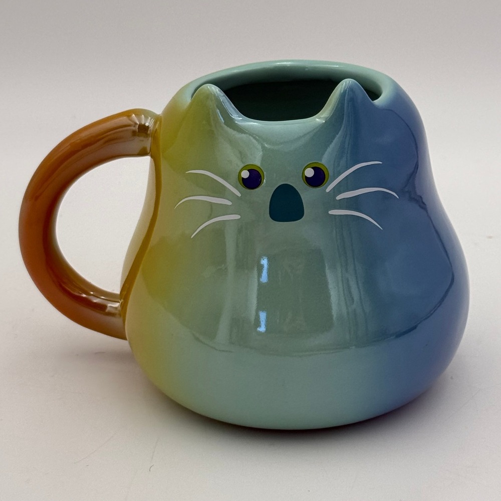 Disney Pixar Lightyear Sox the Cat Rainbow Ombre Stoneware Mug 22oz FAC-014182